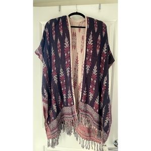 Reversible Boho Kimono , NWT